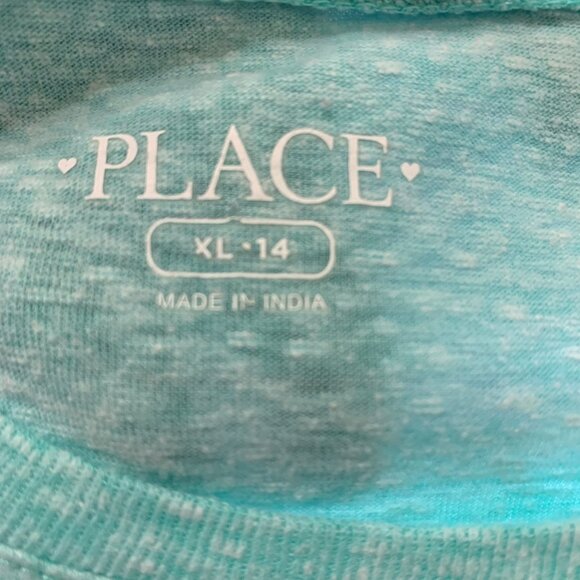 Crazy 8 Children's Place Grils T-shirts Blue Green Size 14 Unicorn Short Sleeves - Picture 15 of 16